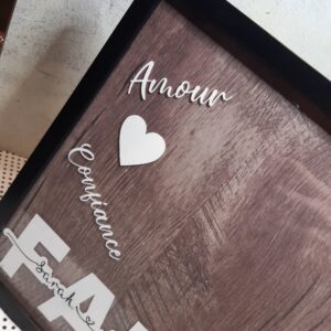 Cadre Famille avec emplacement photo