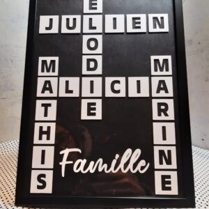 Cadre Scrabble Familial – Format A4