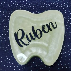 Boîte Souvenir en Résine Époxy pour Dents de Lait